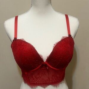 Victoria’s Secret Very Sexy Demi Bra in Red Lace. Size 34DD